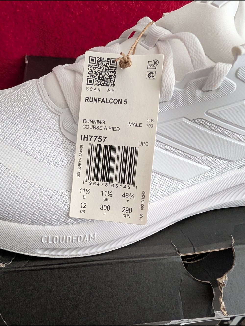 adidas Runfalcon 5 Men’s Athletic Shoes - White